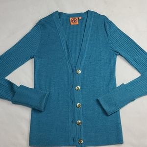 Tory Burch ribbed wool cardigan